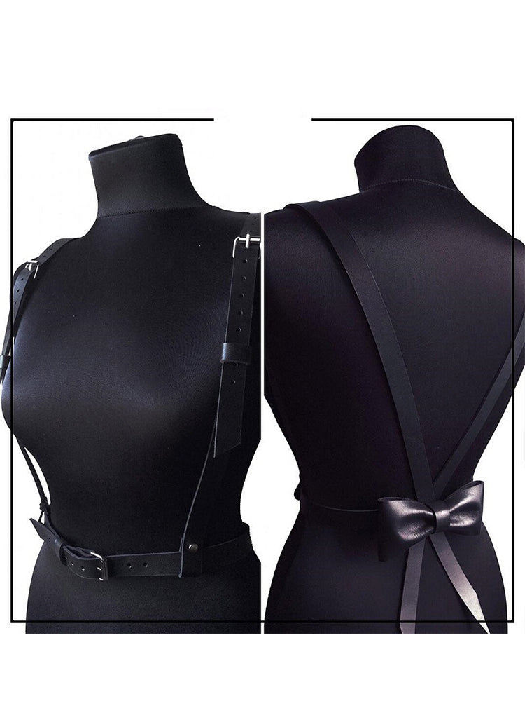BLACKRISS™Ladies Casual All-match Bowknot Strap - Black-Blackriss