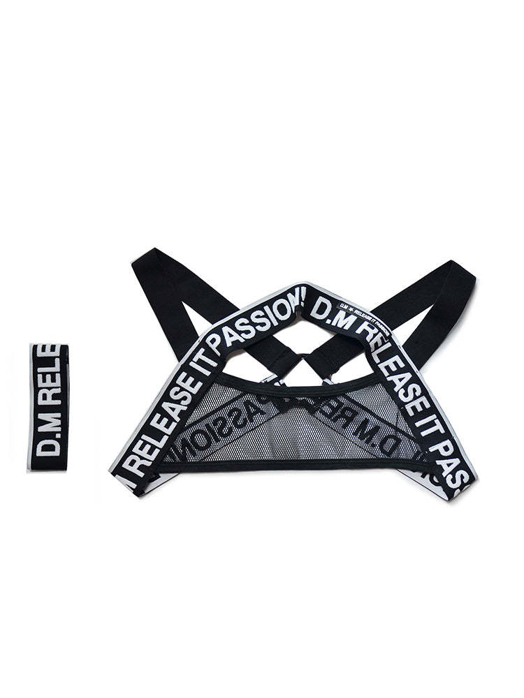BLACKRISS™Men's Letter Sexy Elastic Shoulder Strap Harness-Blackriss