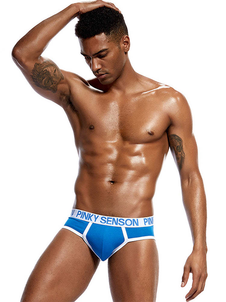 BLACKRISS™Letter Color Cotton Briefs-Blackriss