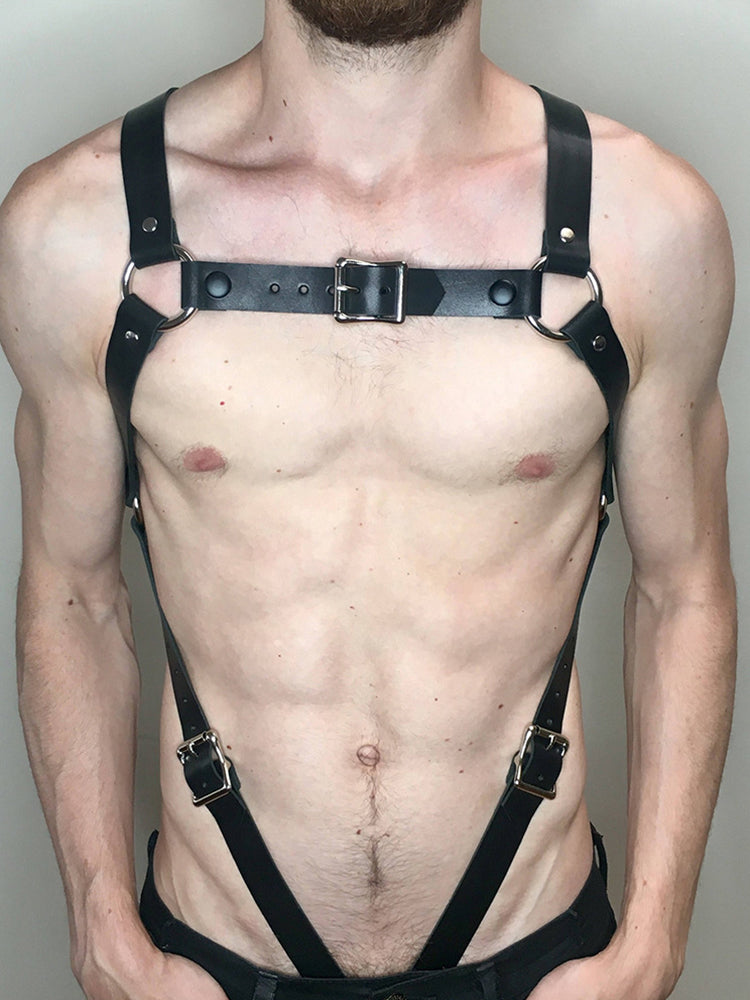 BLACKRISS™Mens Chest Harness - Black-Blackriss