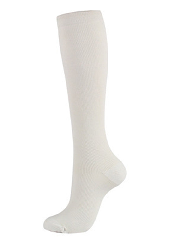BLACKRISS™Striped White Crew Sports Socks-Blackriss