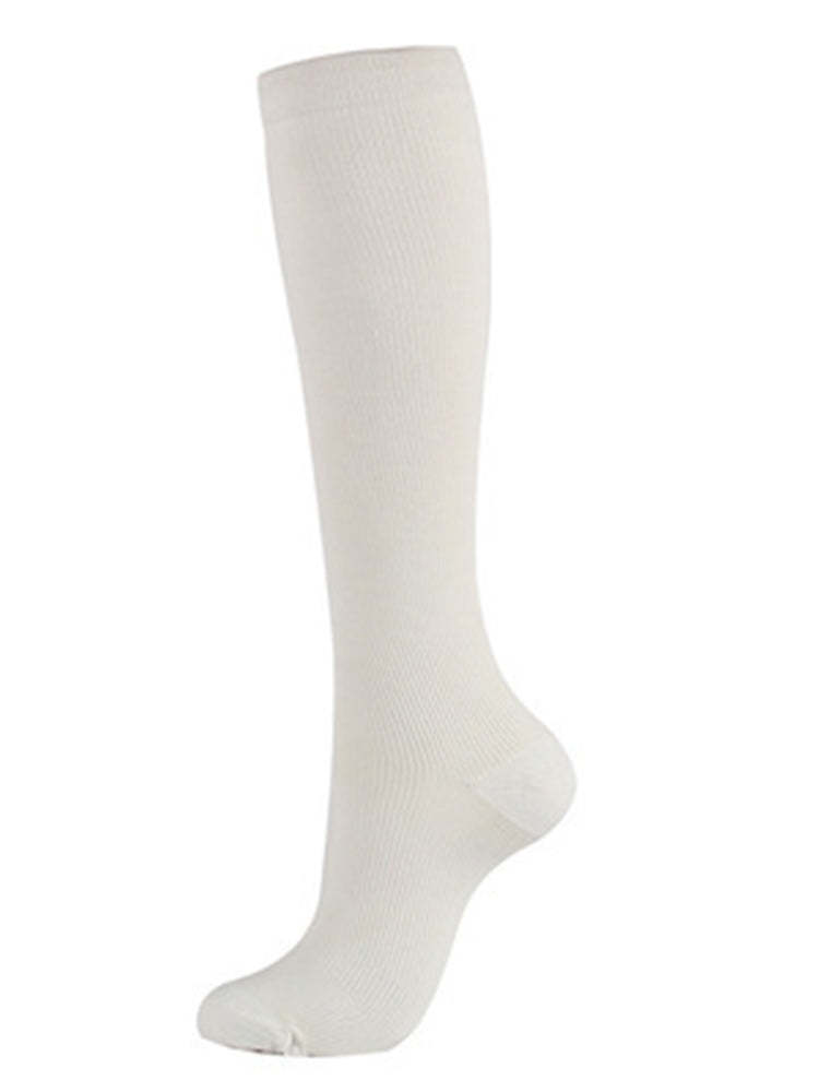 BLACKRISS™Striped White Crew Sports Socks-Blackriss