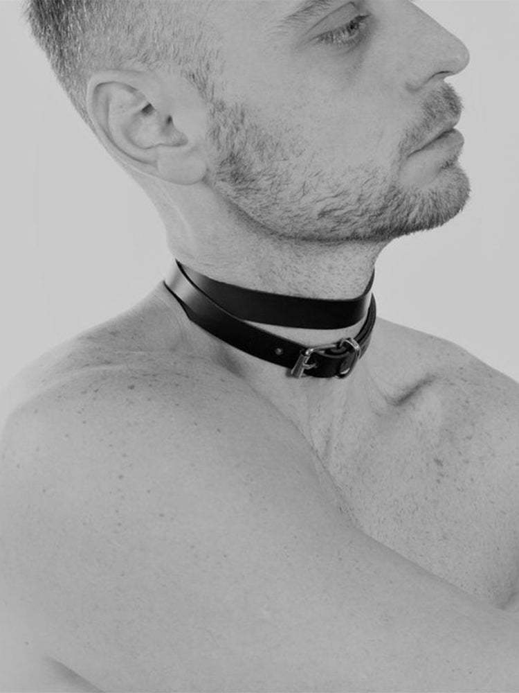 BLACKRISS™Vintage Leather Choker Necklace - Black-Blackriss