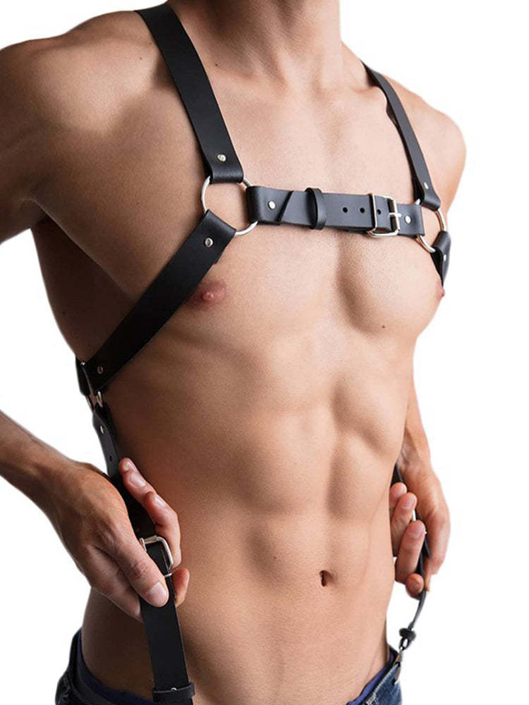BLACKRISS™Mens Chest Harness - Black-Blackriss