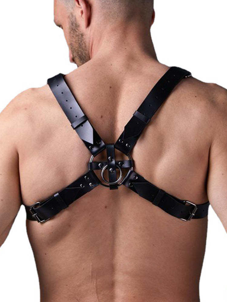 BLACKRISS™Couple Flirting Bondage Strap Harness - Black-Blackriss