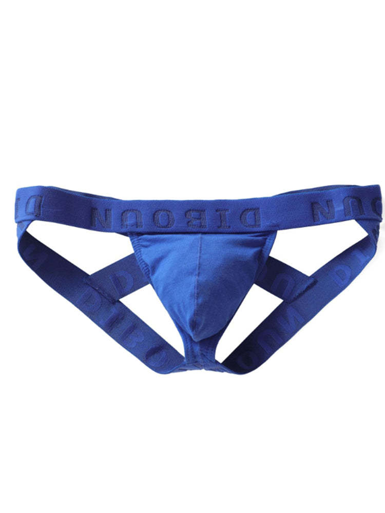 BLACKRISS™Cotton U Bulge Pouch Double Thong-Blackriss