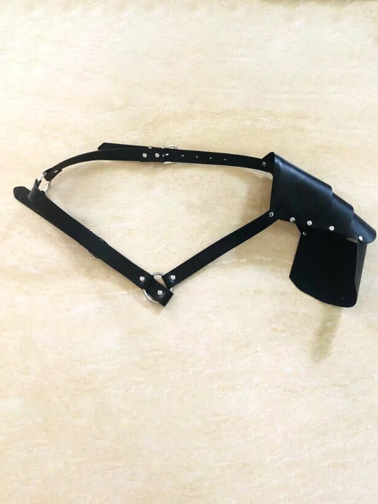 BLACKRISS™Men Faux Leather Armor Chest Harness-Blackriss