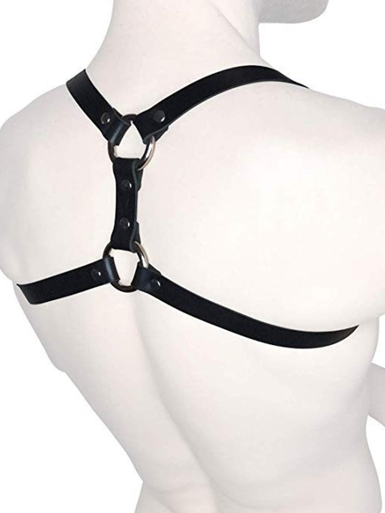 BLACKRISS™Men's Leather Shoulder Strap - Black-Blackriss