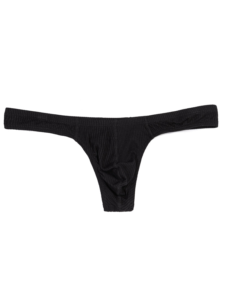 BLACKRISS™Men's Low Waist Bikini Underwear - Black-Blackriss