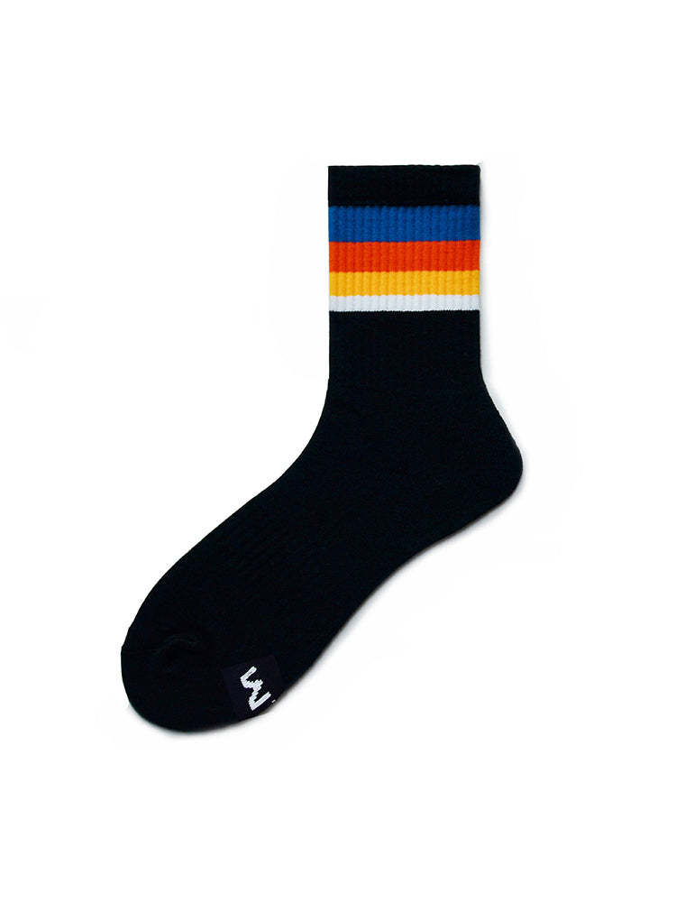 BLACKRISS™Rainbow Striped Sports Cotton Socks-Blackriss