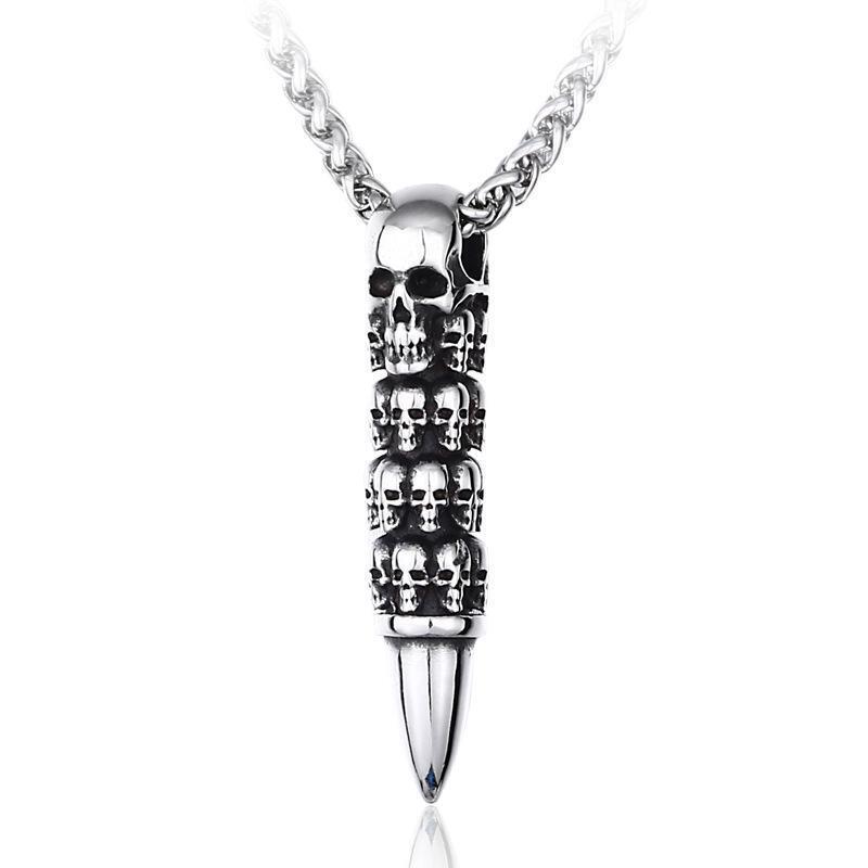 BLACKRISS™Stainless Steel Skull Pendant-Blackriss