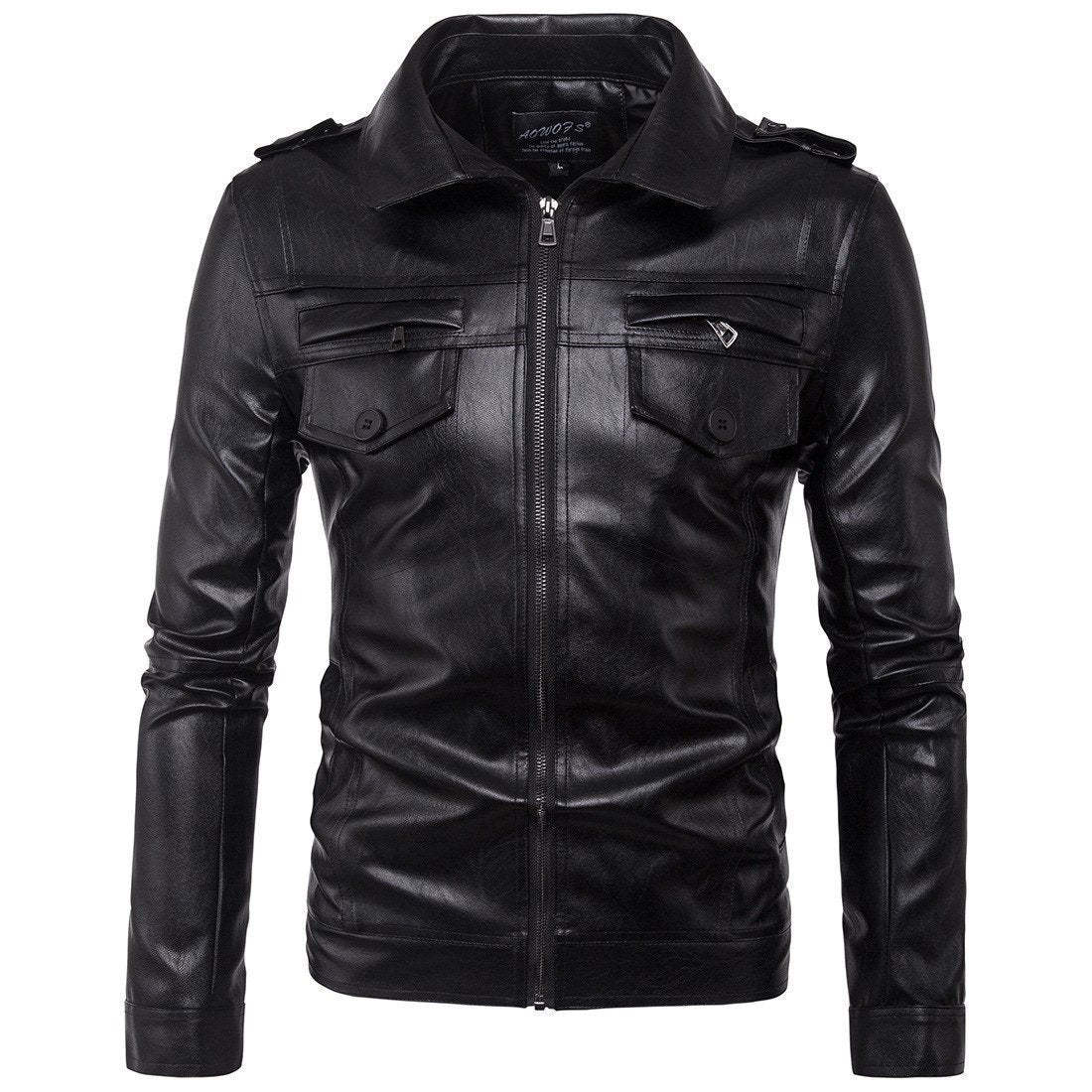 Blackriss™Men's Leather Jacket-Blackriss