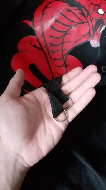 BLACKRISS™Gothic Skull 💀 Black Denim Suspenders & Holes Jacket 🧥-Blackriss