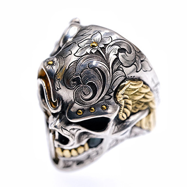 BLACKRISS™Split Angels - Skull Double-sided Ring-Blackriss