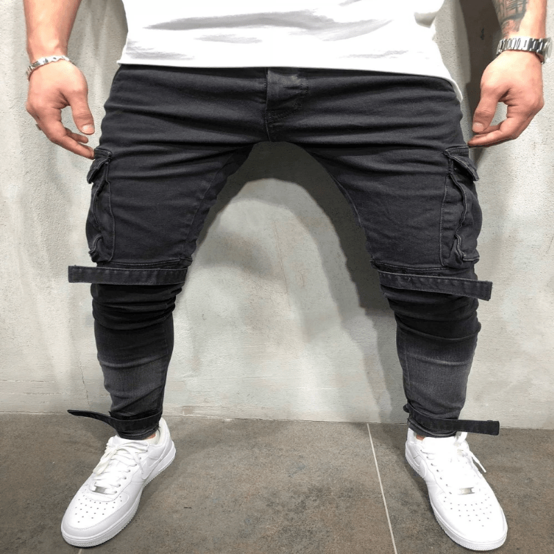 BLACKRISS™Cargo Jeans Distressed-Blackriss