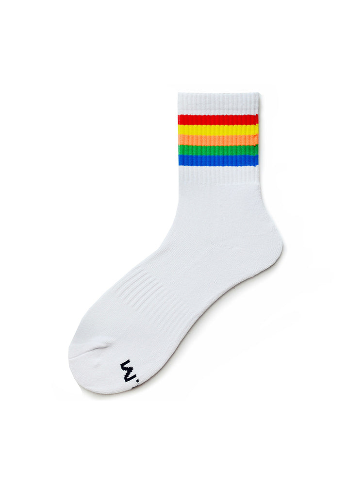 BLACKRISS™Rainbow Striped Sports Cotton Socks-Blackriss