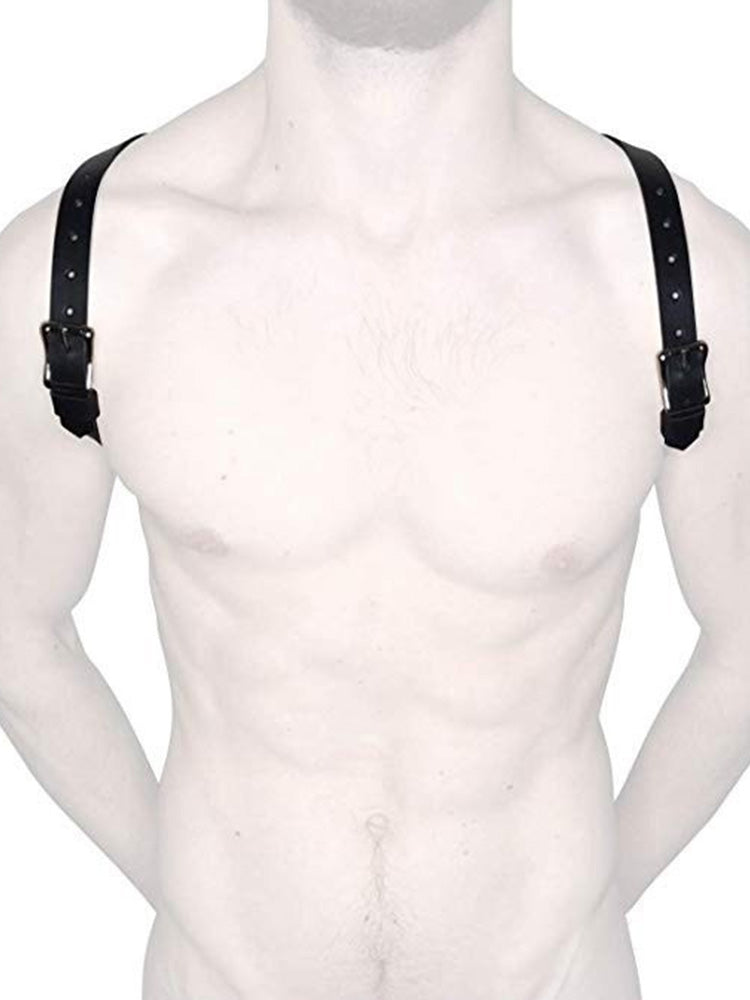 BLACKRISS™Men's Leather Shoulder Strap - Black-Blackriss