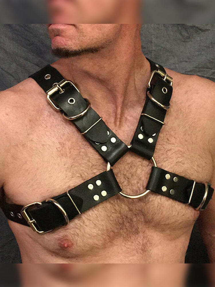 BLACKRISS™Adult Men's Adjustable Body Strap Harness - Black-Blackriss