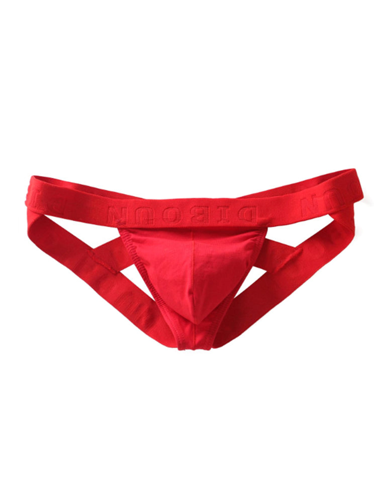 BLACKRISS™Cotton U Bulge Pouch Double Thong-Blackriss