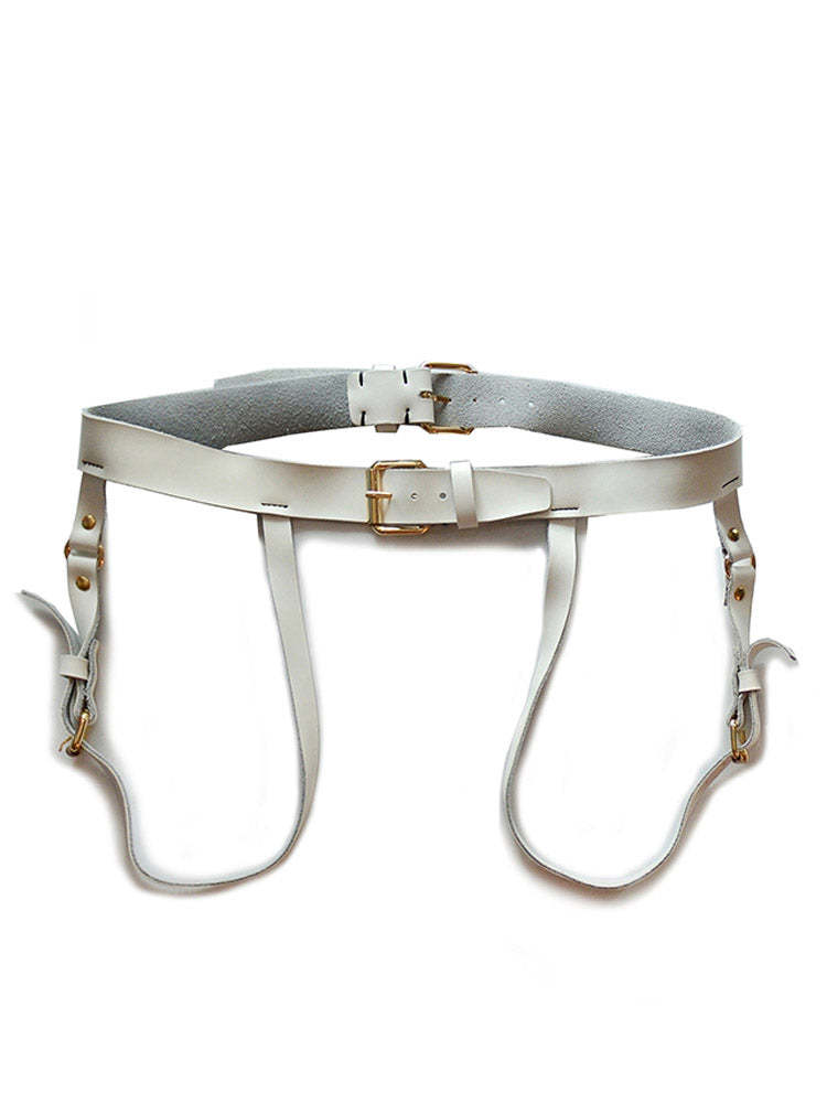 BLACKRISS™Men's Accessories Leather Double Belt Binding Bondage-Blackriss