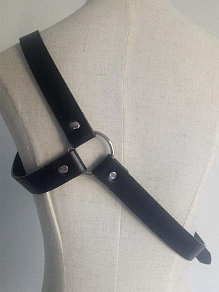 BLACKRISS™Fashion Men's Punk Chest Strap Harness - Black-Blackriss