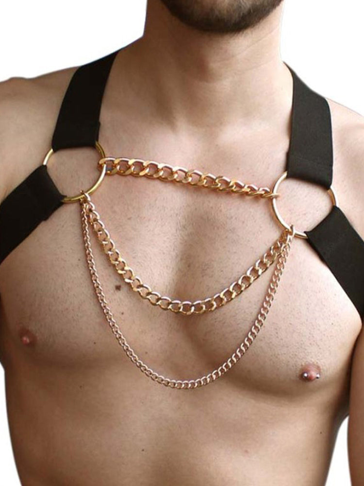 BLACKRISS™Men's Chain Bondage Strap Harness-Blackriss