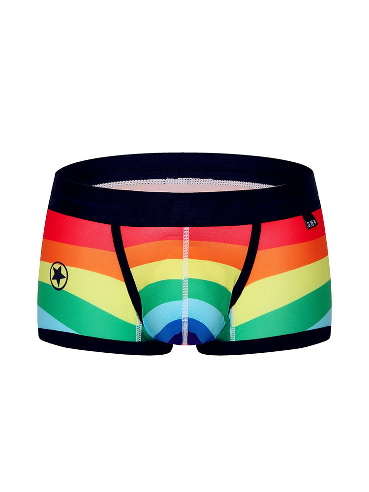 BLACKRISS™Quick Dry Sexy Rainbow Stripe Boxer Briefs-Blackriss