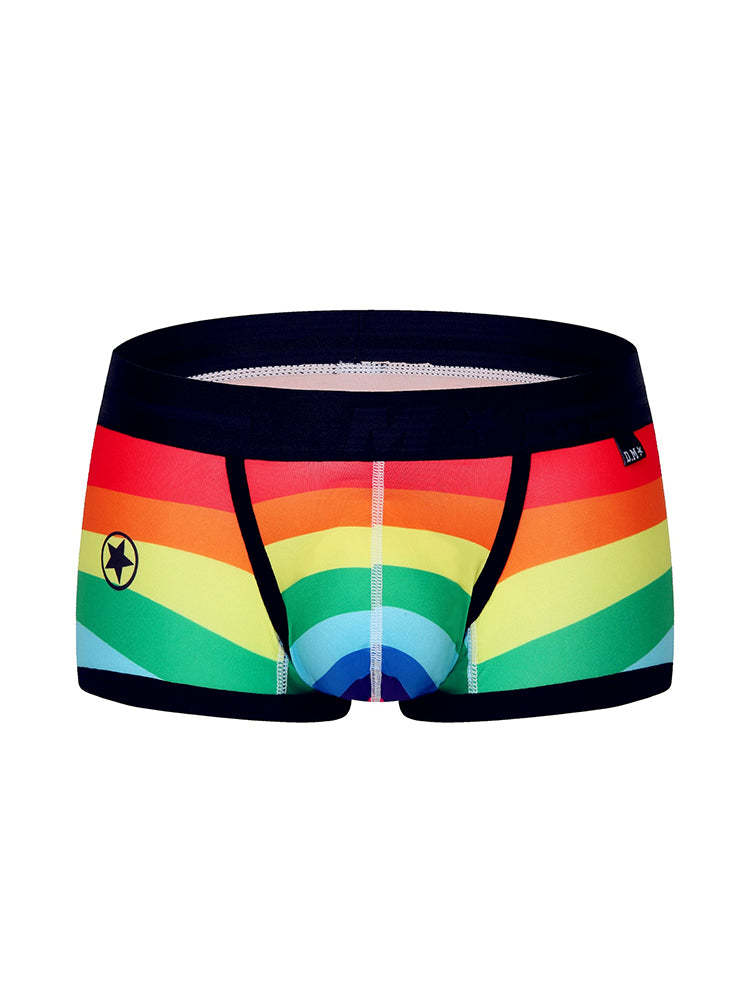 BLACKRISS™Quick Dry Sexy Rainbow Stripe Boxer Briefs-Blackriss