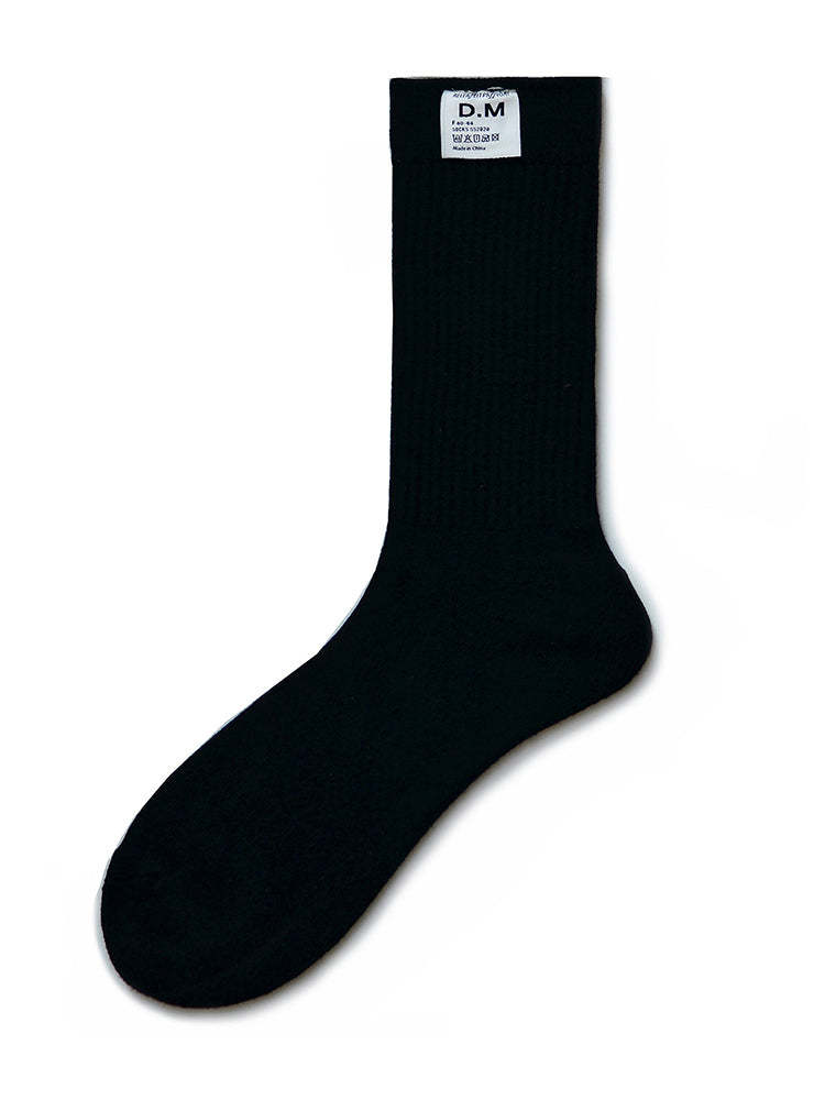 BLACKRISS™Men's Solid Color Letter Thick Terry Cotton Stockings-Blackriss