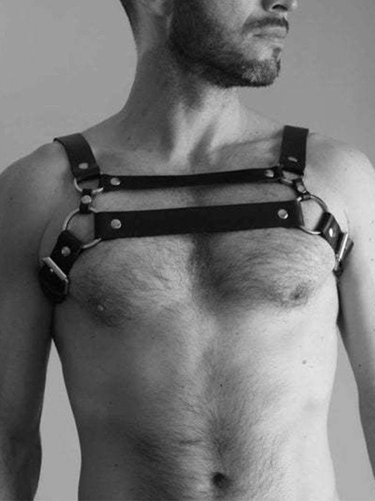 BLACKRISS™Men's Shoulder Strap Chest Strap - Black-Blackriss