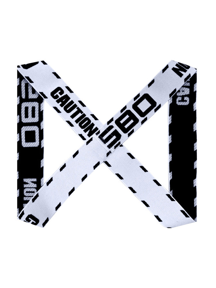 BLACKRISS™Letter Chest Strap Sexy Shoulder Strap-Blackriss