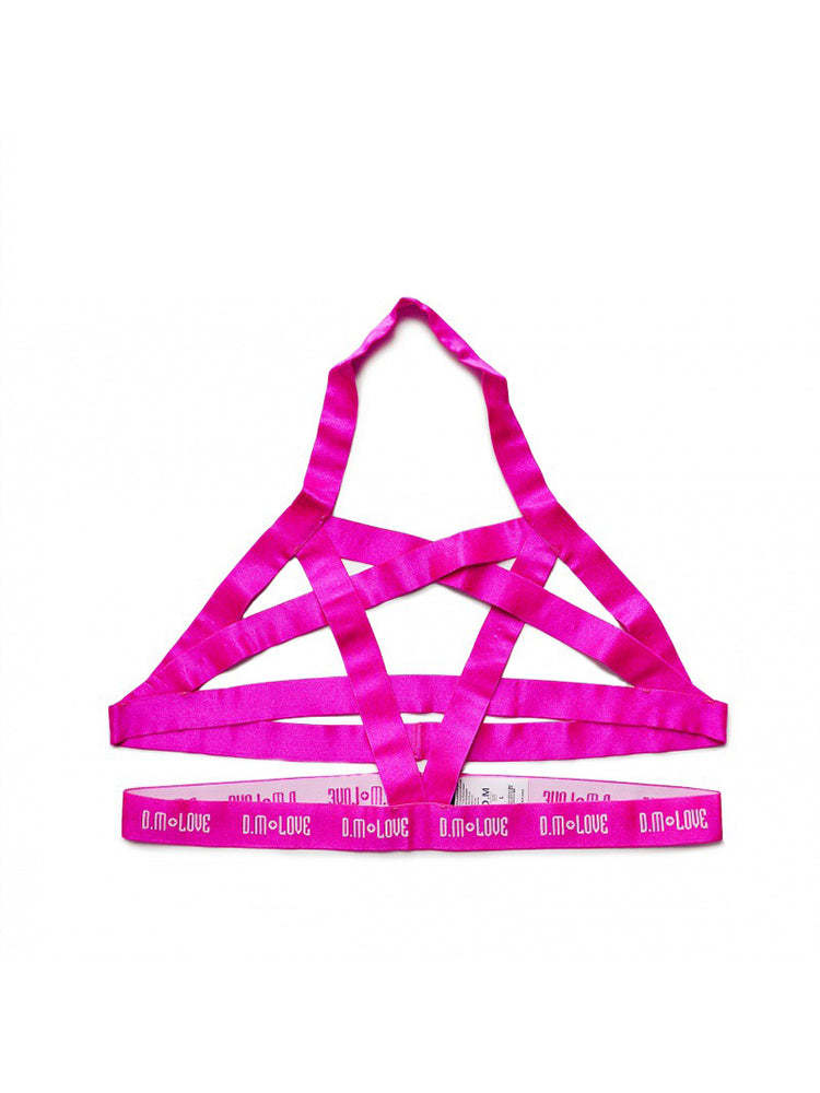 BLACKRISS™Men's Fashion Letters Sexy Hollow Erotic Harness-Blackriss