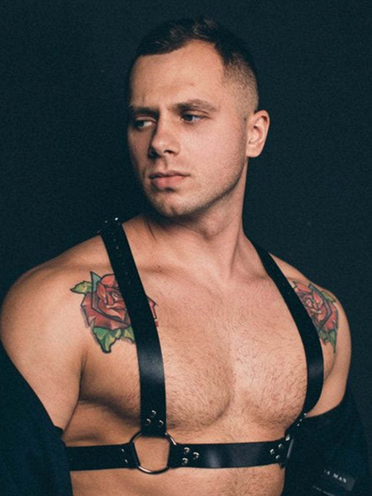 BLACKRISS™Mens Chest Harness Sexy Belts - Black-Blackriss