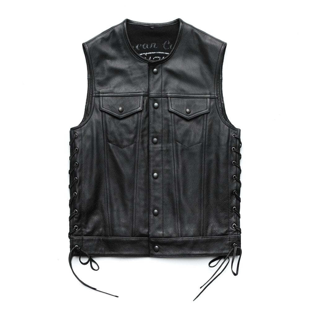 Blackriss™Men's Genuine Leather Vest-Blackriss