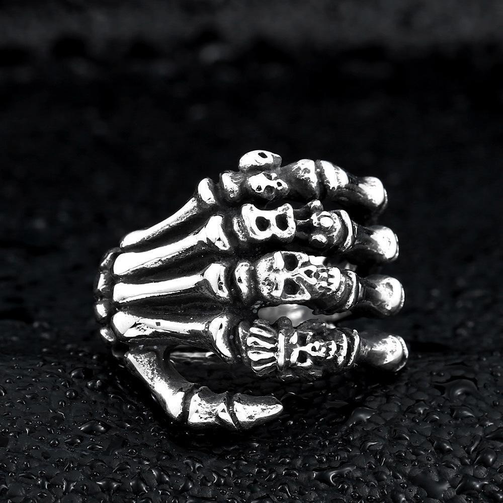 BLACKRISS™Creative Punk Hand Bone Ring-Blackriss