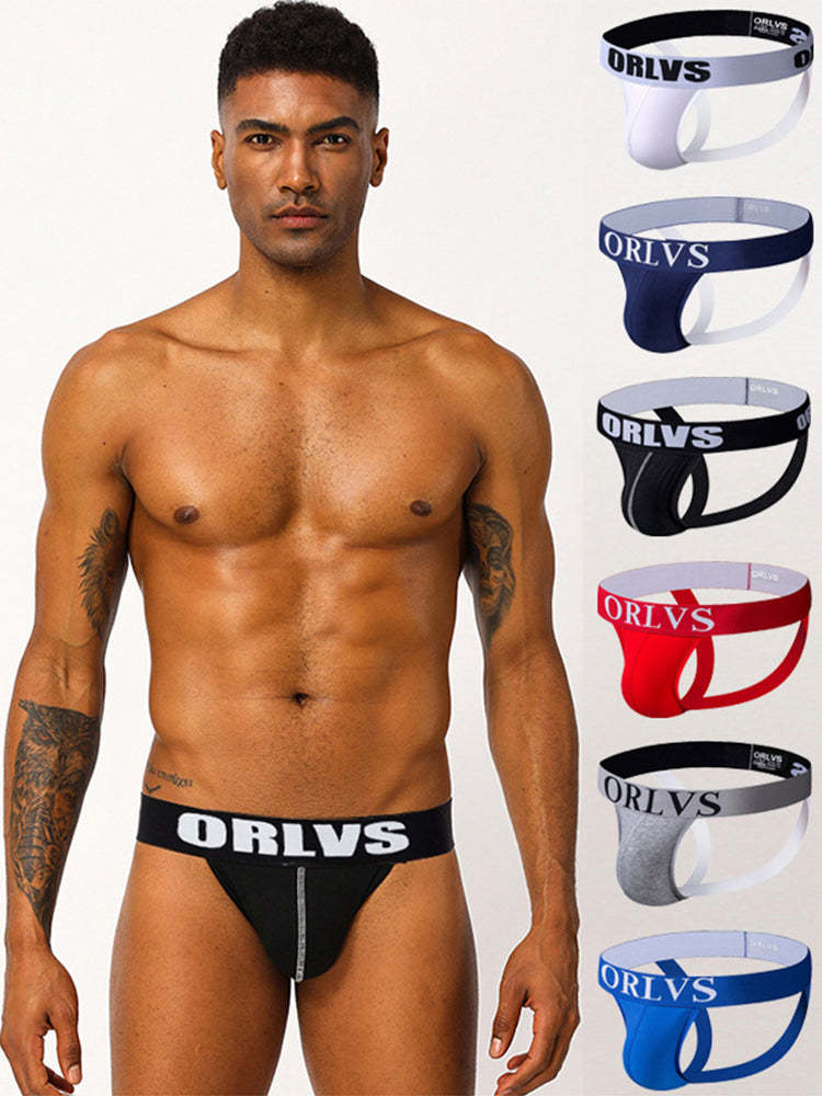 BLACKRISS™Low Waist Underwear Cotton Men's Thong-Blackriss