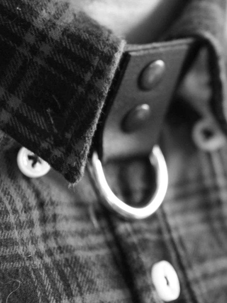 BLACKRISS™Classic Leather Collar Choker Necklace- Black-Blackriss