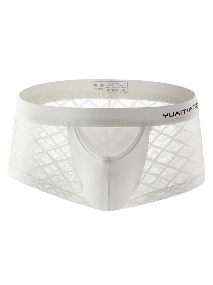 BLACKRISS™Breathable Lace Mid Waist Boxer Briefs-Blackriss