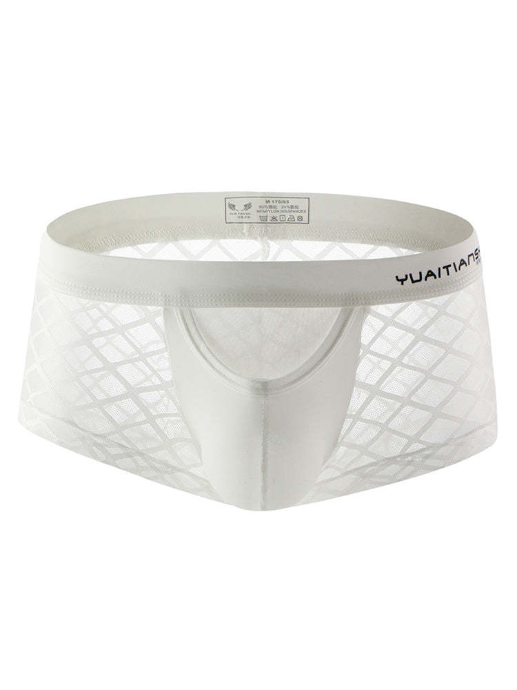 BLACKRISS™Breathable Lace Mid Waist Boxer Briefs-Blackriss