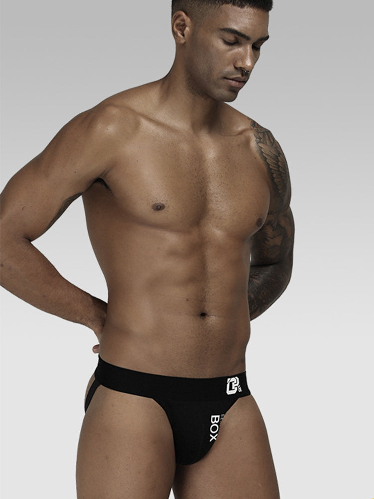 BLACKRISS™Men's Solid Color Cotton Sexy Thong-Blackriss