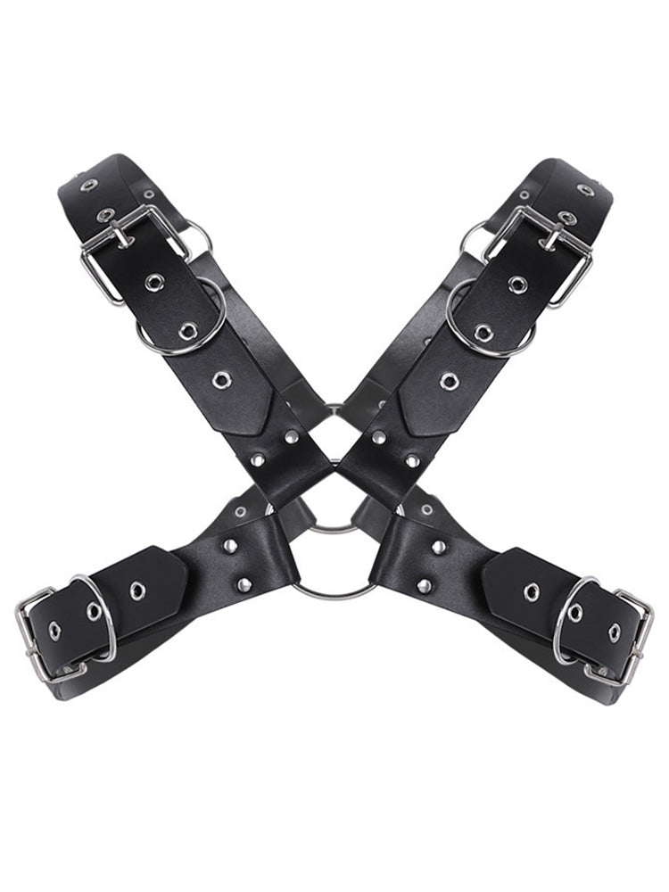 BLACKRISS™Adult Men's Adjustable Body Strap Harness - Black-Blackriss