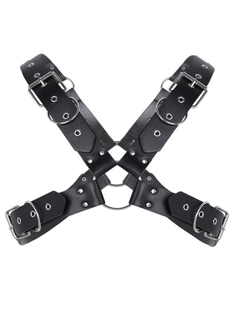 BLACKRISS™Adult Men's Adjustable Body Strap Harness - Black-Blackriss