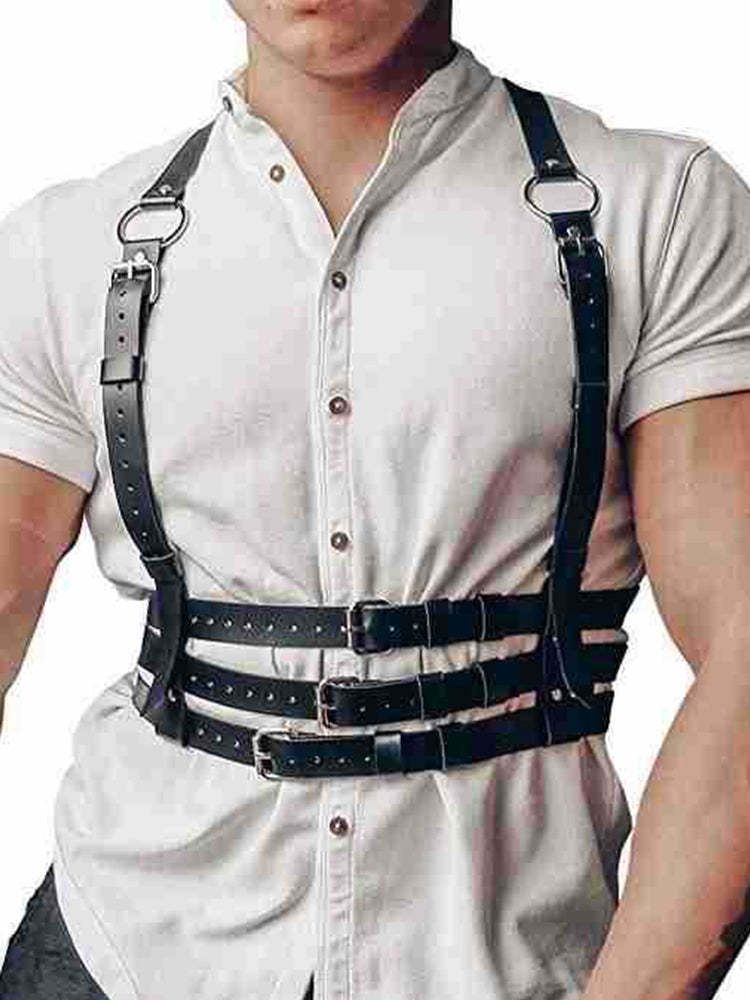 BLACKRISS™Men's Leather Harness Strap-Blackriss