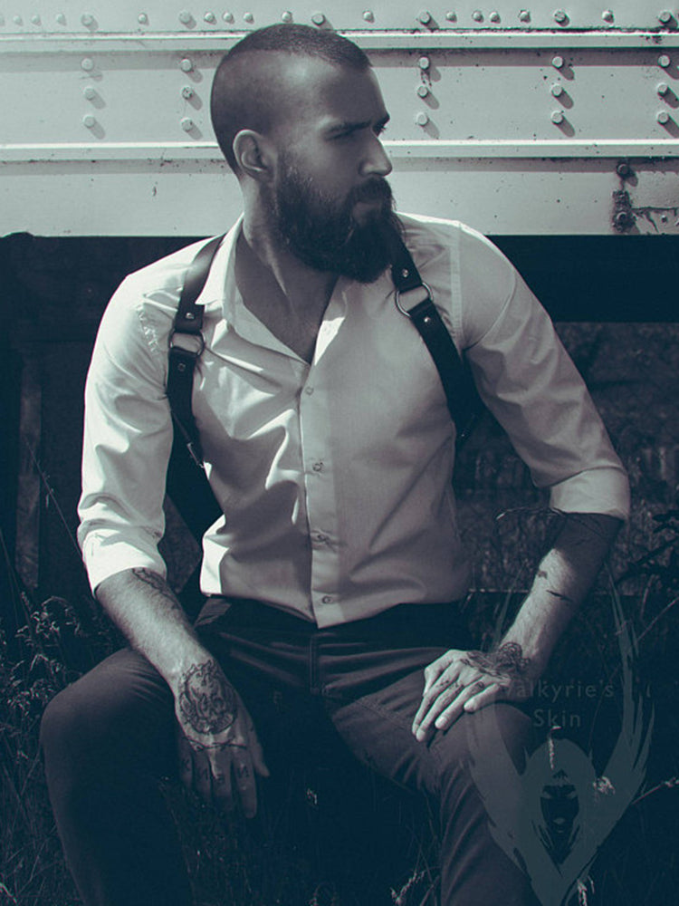 BLACKRISS™Men's Adjustable Buckle Straps - Black-Blackriss