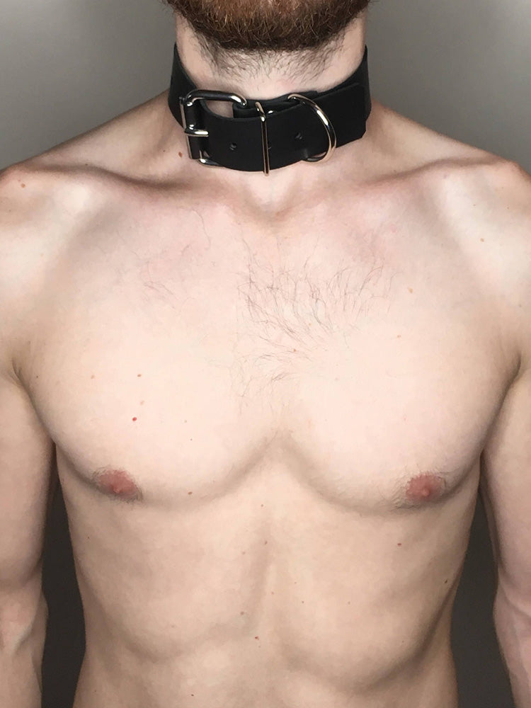 BLACKRISS™Men's Adjustable Erotic Collar Choker - Black-Blackriss
