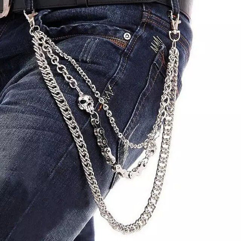 BLACKRISS™Silver Skull Belt Chain-Blackriss