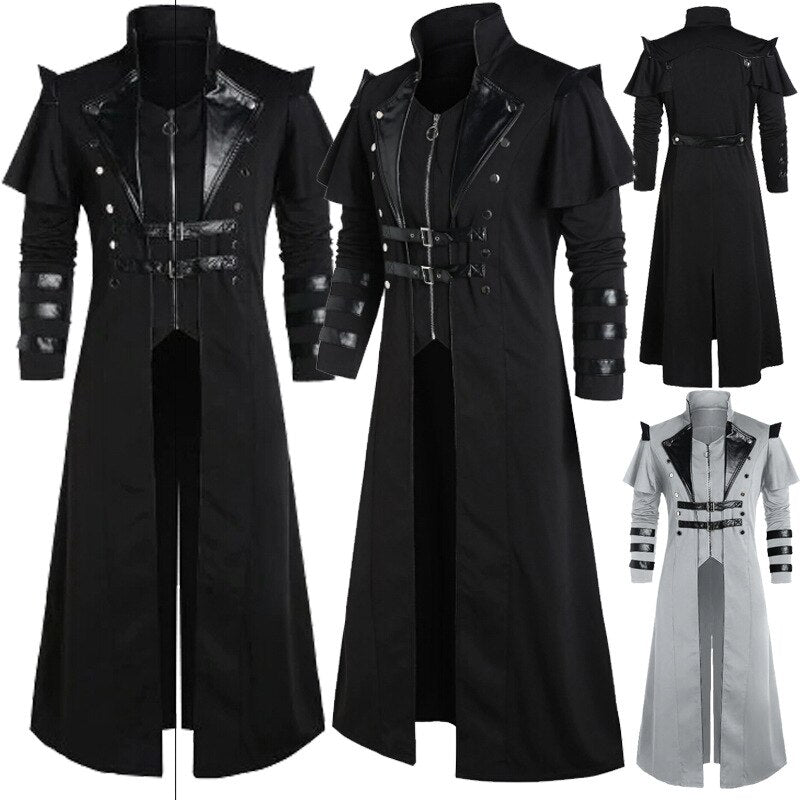 BLACKRISS™ Gothic Court Party Armor Men Coats-Blackriss