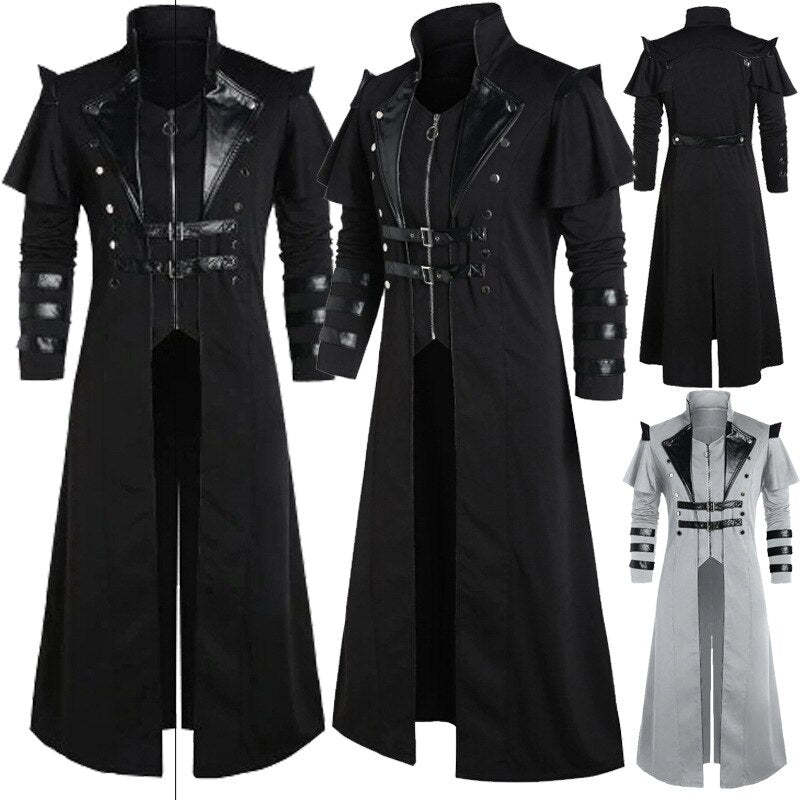 BLACKRISS™ Gothic Court Party Armor Men Coats-Blackriss