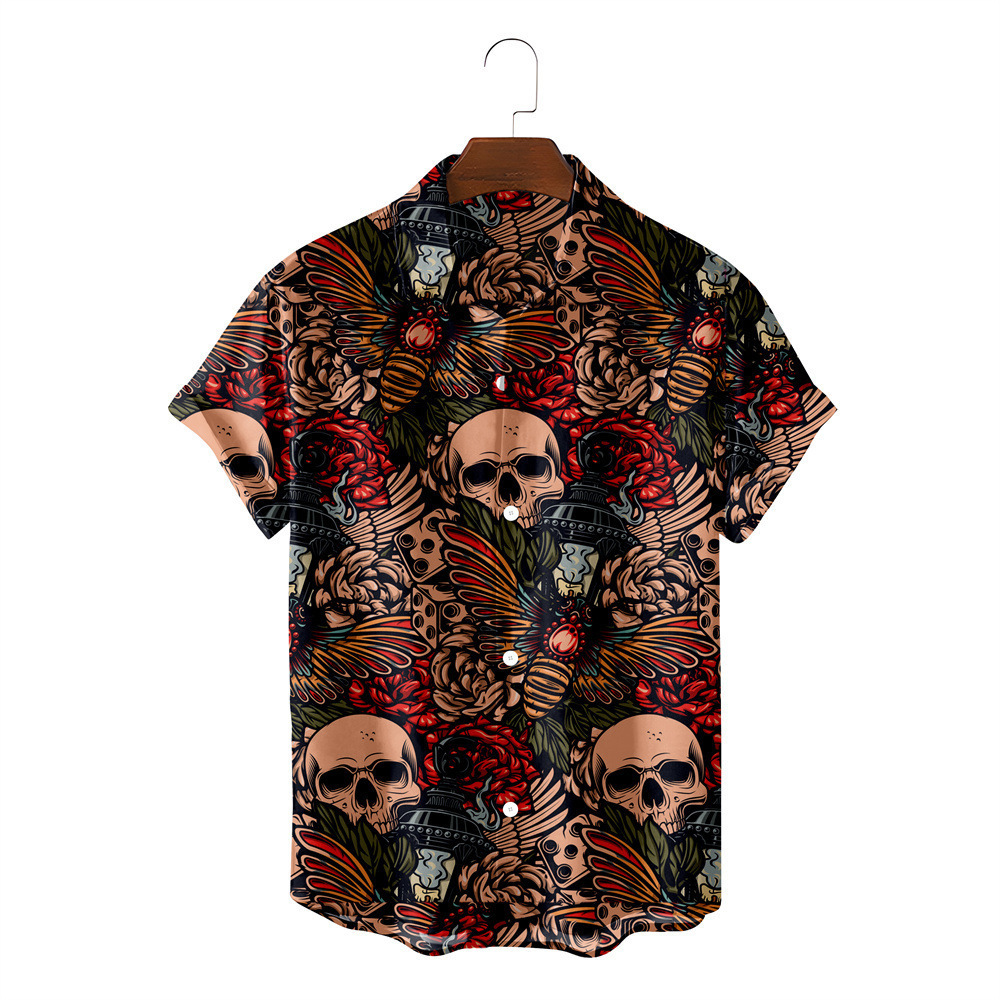 BLACKRISS™Hawaiian Skull Shirt-Blackriss