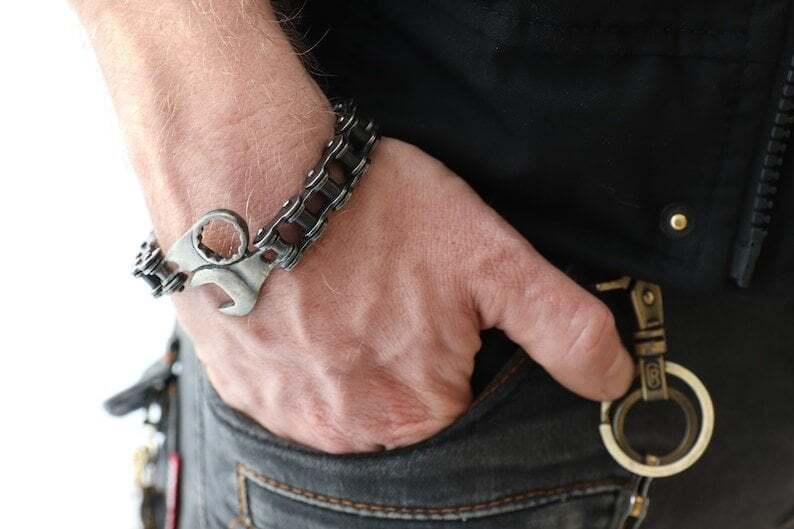 BLACKRISS™Wrench Sterling Silver Bracelet-Men statement jewelry-Blackriss